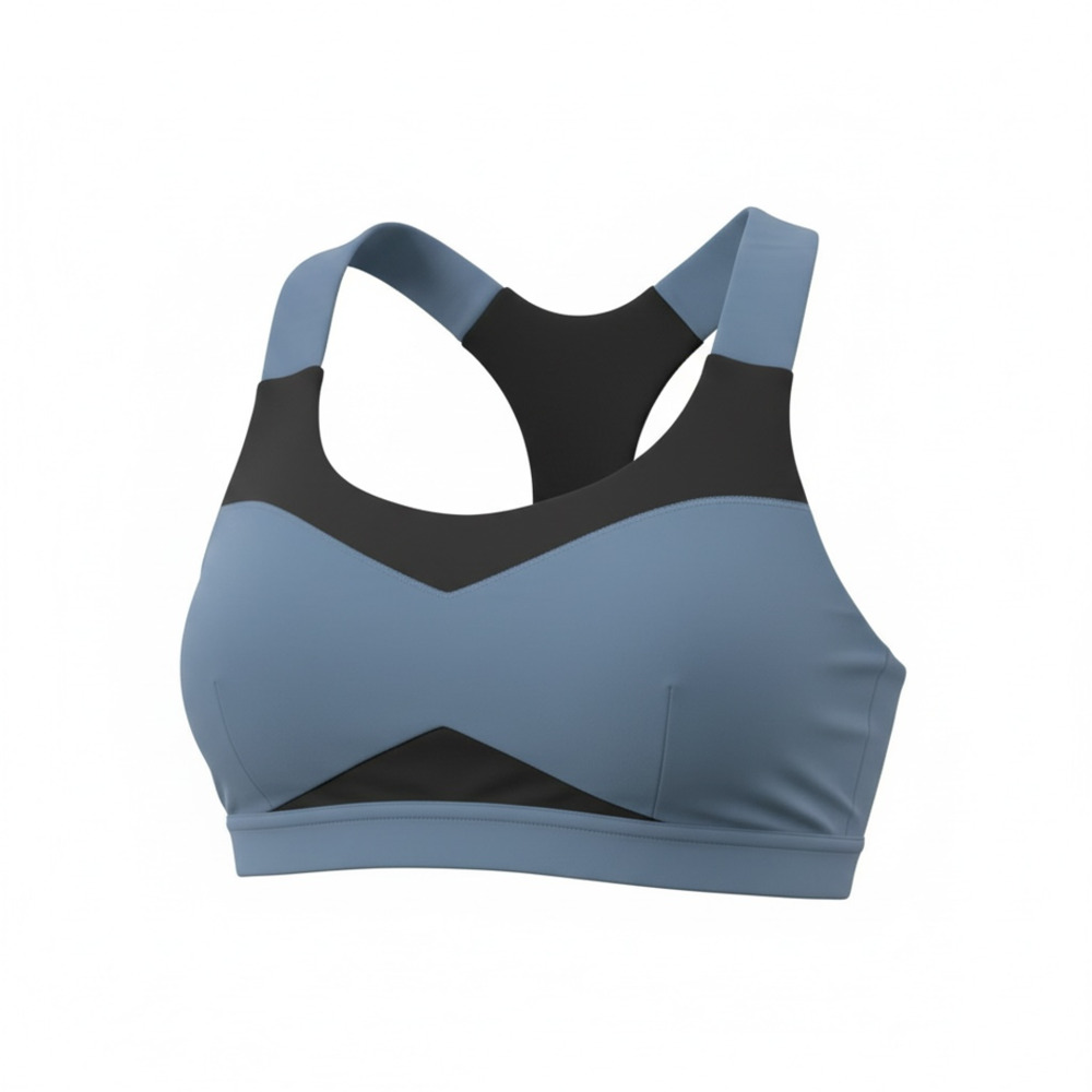 NEW APL Seamless Sports Bra Size M Blue Black